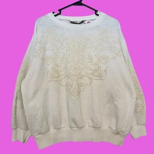 Vintage 80s/ 90s Oversized Spiral Pattern Sweatshirt